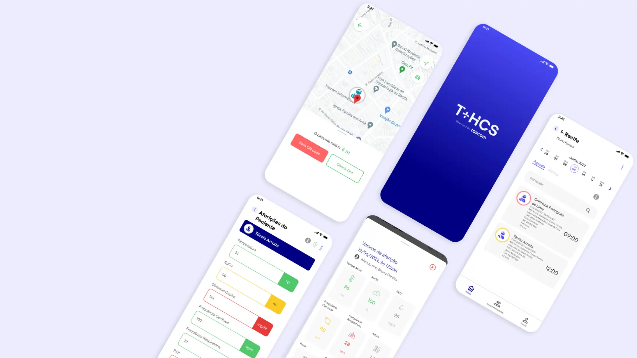 Telas principais do app — Parte 1