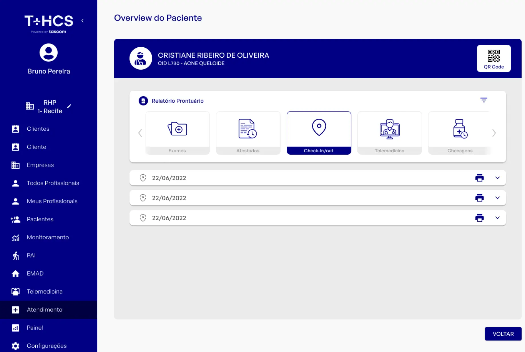Telas principais do app — Parte 2