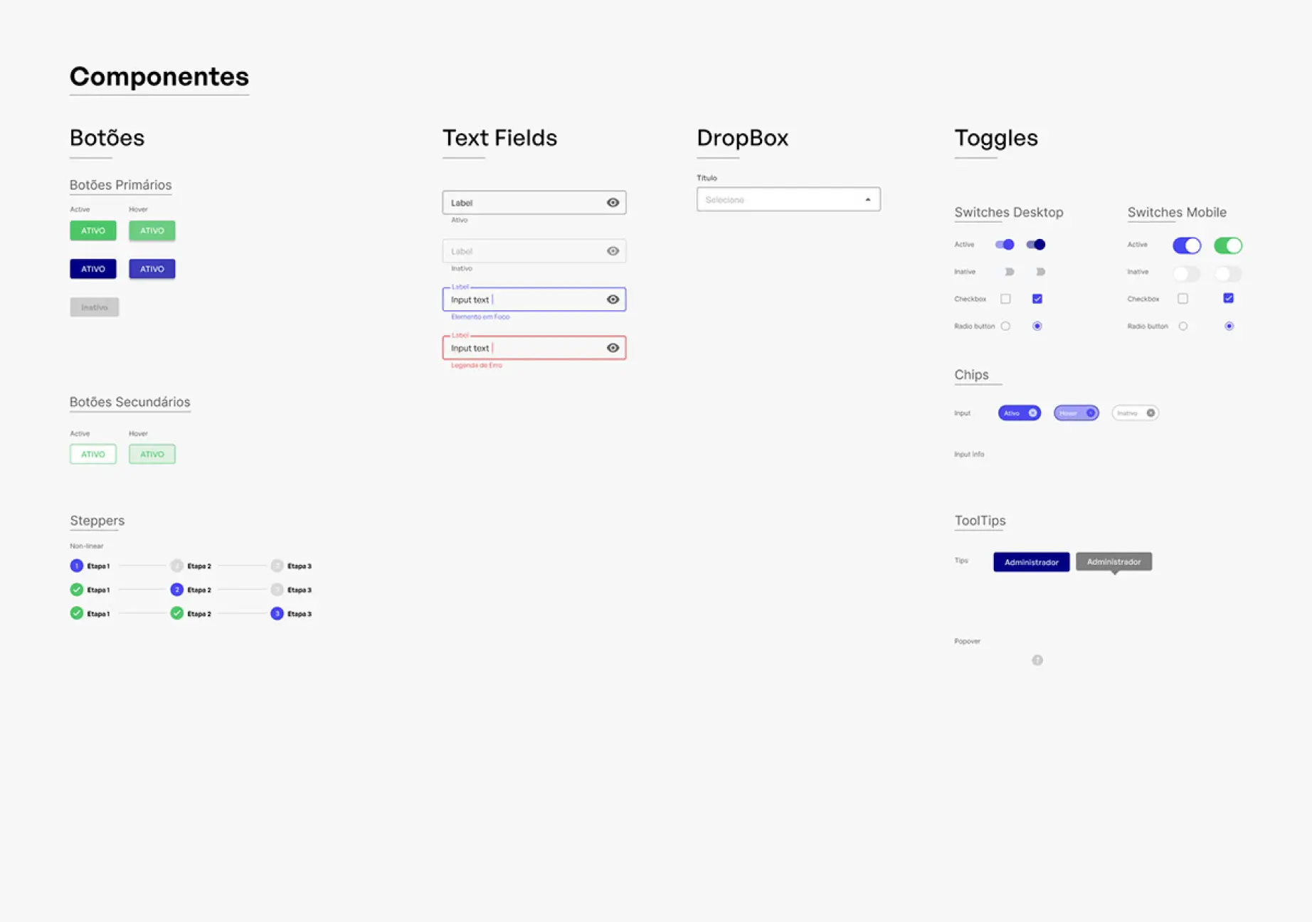 Design System — Componentes 2