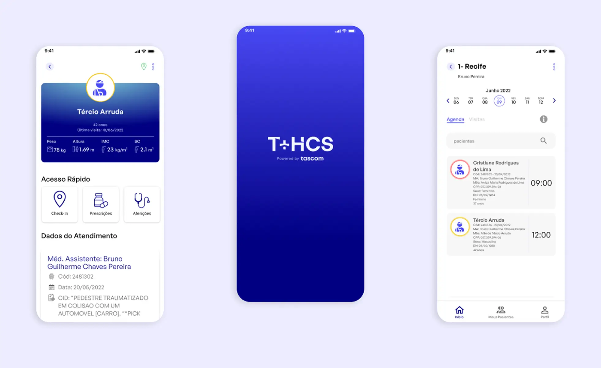 T+HCS — App de saúde domiciliar Home Care